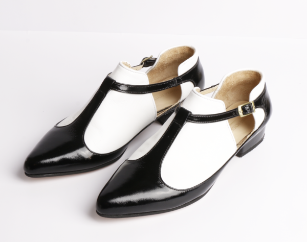 Zapatos Emily Blanco y Negro | Manolo Reyes